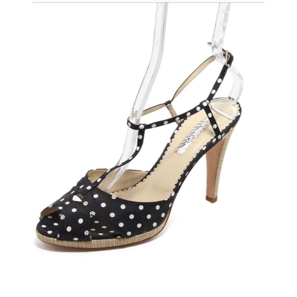 Oscar de la Renta Satin Sandal